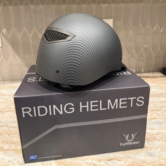 TuffRider Starter Carbon Fiber Print Horse Riding Helmet: NEW IN BOX - UNISEX main image 10
